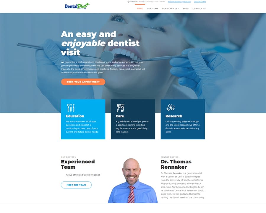 Dental Digital Marketing and Web Development Example